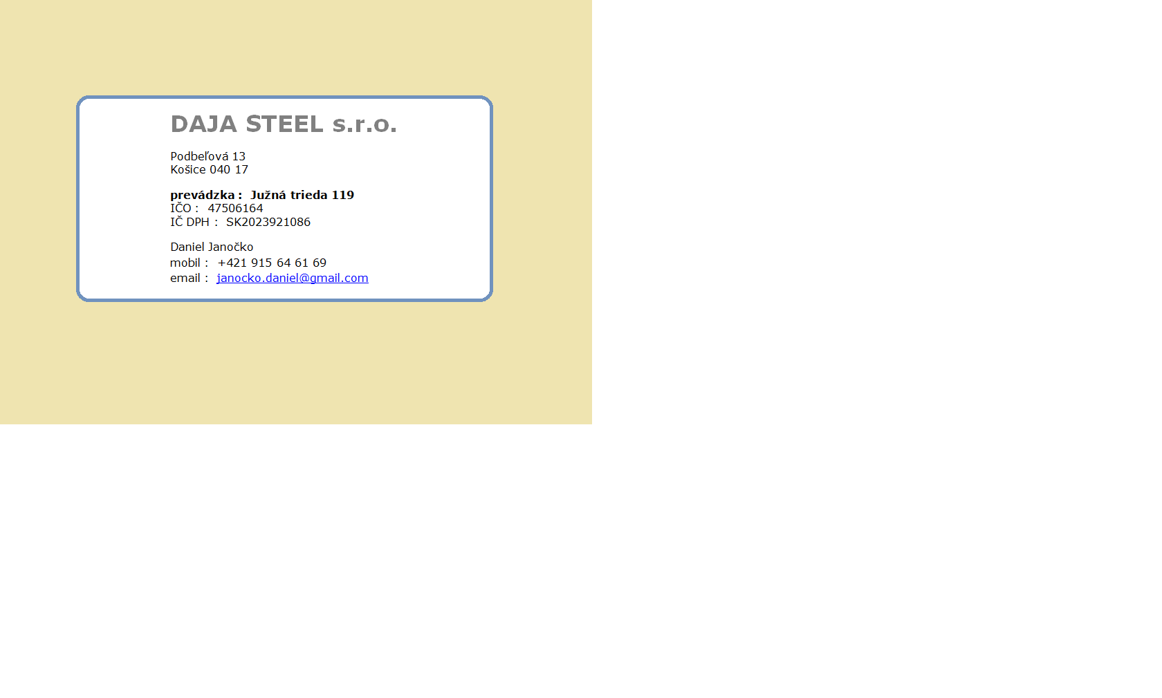 DAJA STEEL s.r.o.